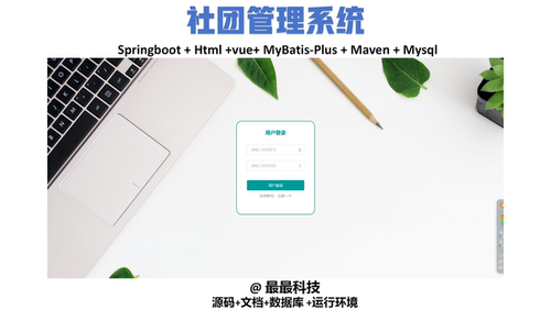 springboot 社团管理系统 前后端分离 java源码带数据库带文档