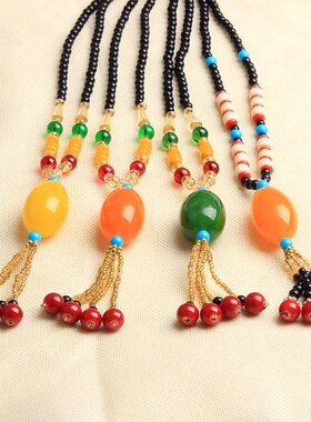 长款挂件百搭民族风复古衣服配饰