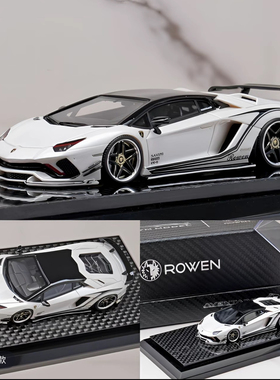 YM 1:64兰博基尼埃文塔多Rowen Aventador S跑车树脂汽车模型收藏