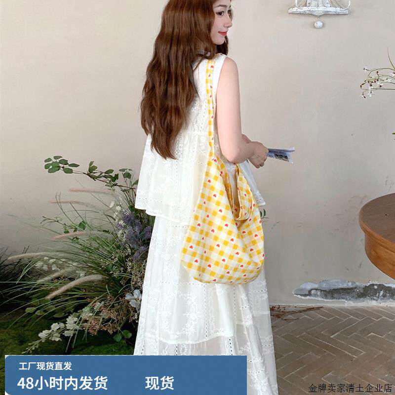 韩版减龄半身裙套装女夏季2025新款温柔风时尚洋气无袖背心两件套