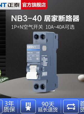正泰空气开关断路器nb3双进双出