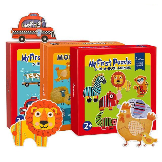MiDeer弥鹿 My First Puzzle 拼图入门级 幼儿趣智启蒙拼图六合一在类目 玩具/童车/益智/积木/模型, 串珠/拼图/配对/拆装/敲打玩具, 拼图/拼板中 - 来自Buy2taobao.com提供专业的淘宝代购服务