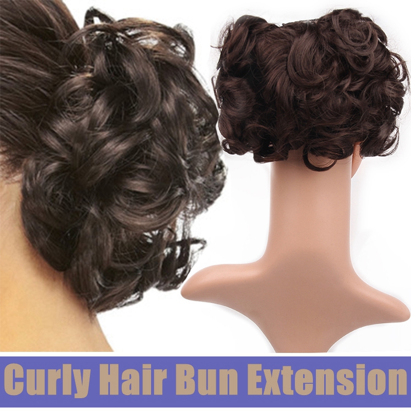 Short Messy Curly Hair Bun Extension Chignon Tray Ponytail在類目 美髮護髮/假髮, 假髮, 發包/丸子中 - 來自Buy2taobao.com提供專業的淘寶代購服務
