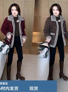 加戎加厚芼呢外套女士202