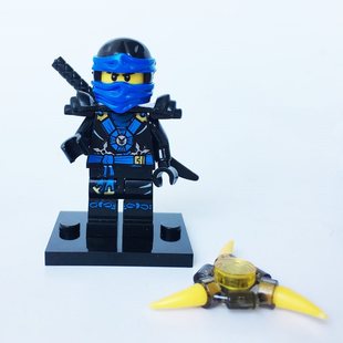 兼容乐高幻影忍者人仔 JAY 杰 蓝色忍者 拼插积木智力7岁儿童玩具