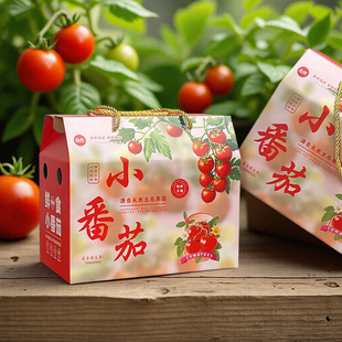 小番茄礼盒圣女果千禧果礼品盒高级感设计印刷彩印纸箱西红柿空盒