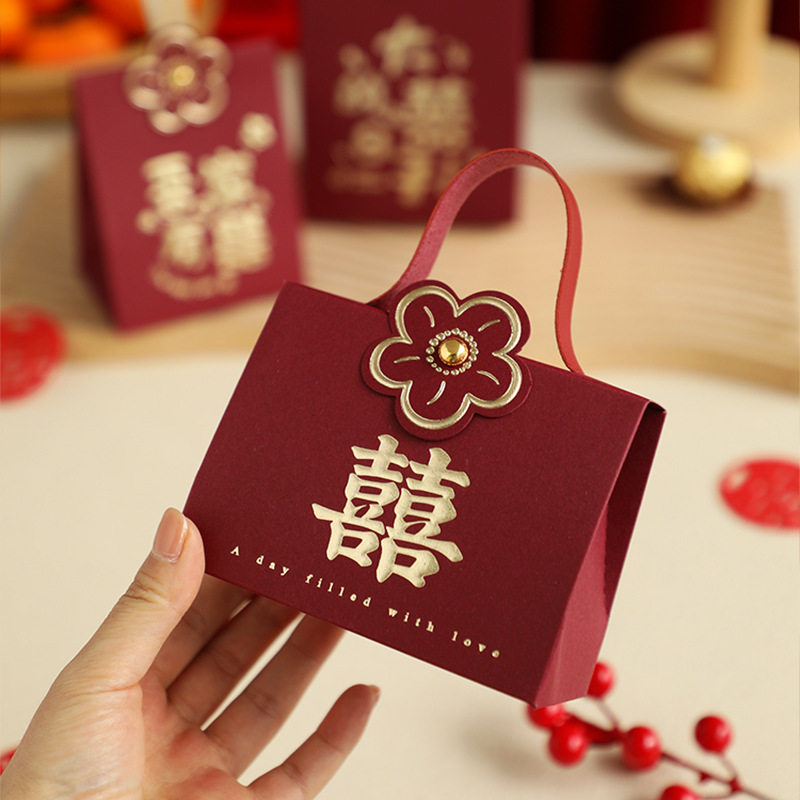 喜糖盒子2026新款糖盒结婚喜糖袋子大号婚礼糖果空礼盒高级