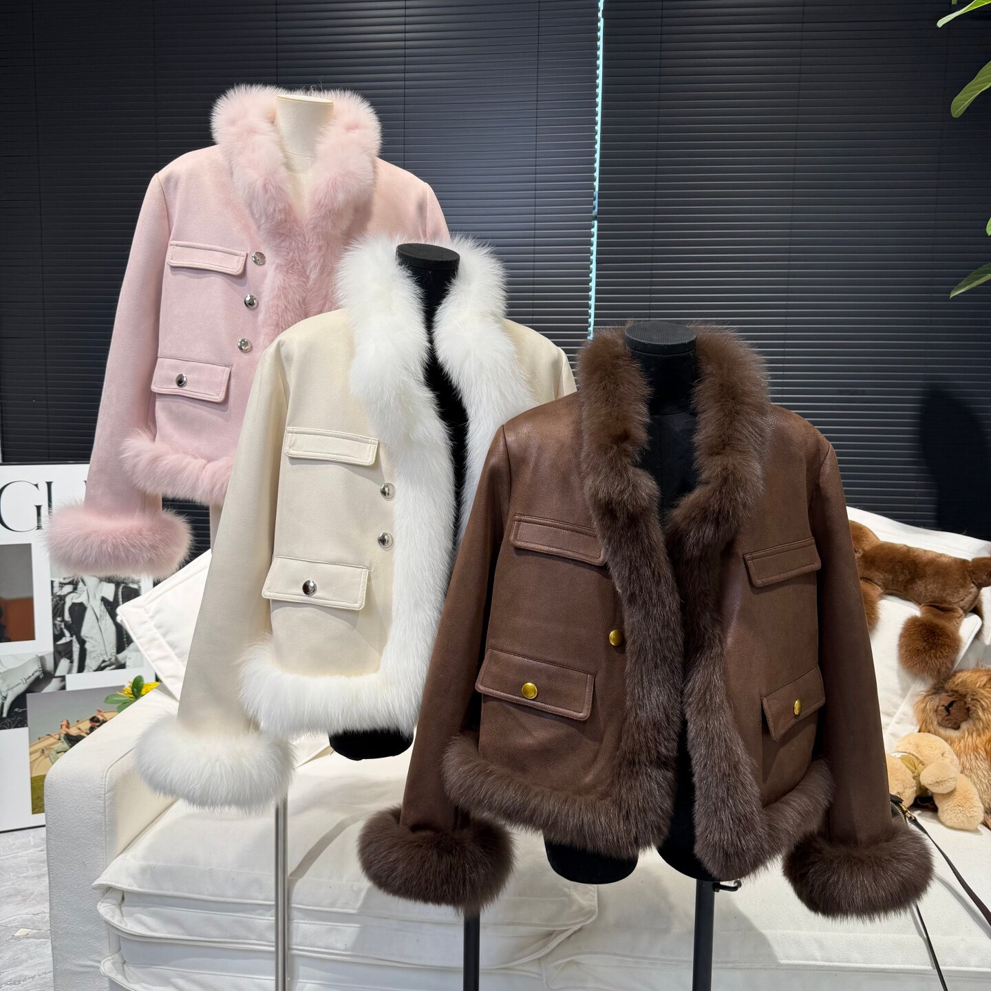 首尔美人/2025冬季新款狐狸毛
