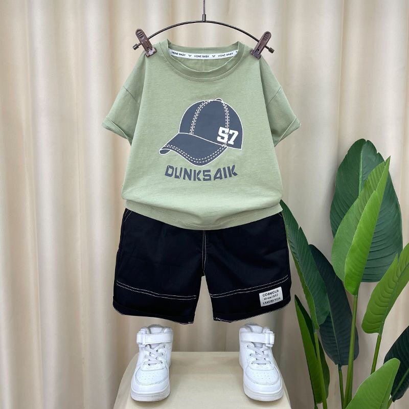 品牌童装儿童夏季洋气休闲两件套