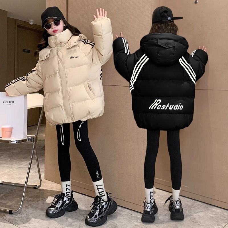 正品亲子女童冬季加厚羽绒棉上衣