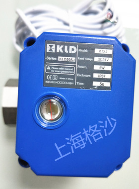 开利达电动阀KLD20SJ,Model:KT2J,Rated Voltage:AC/DC24VPower4W