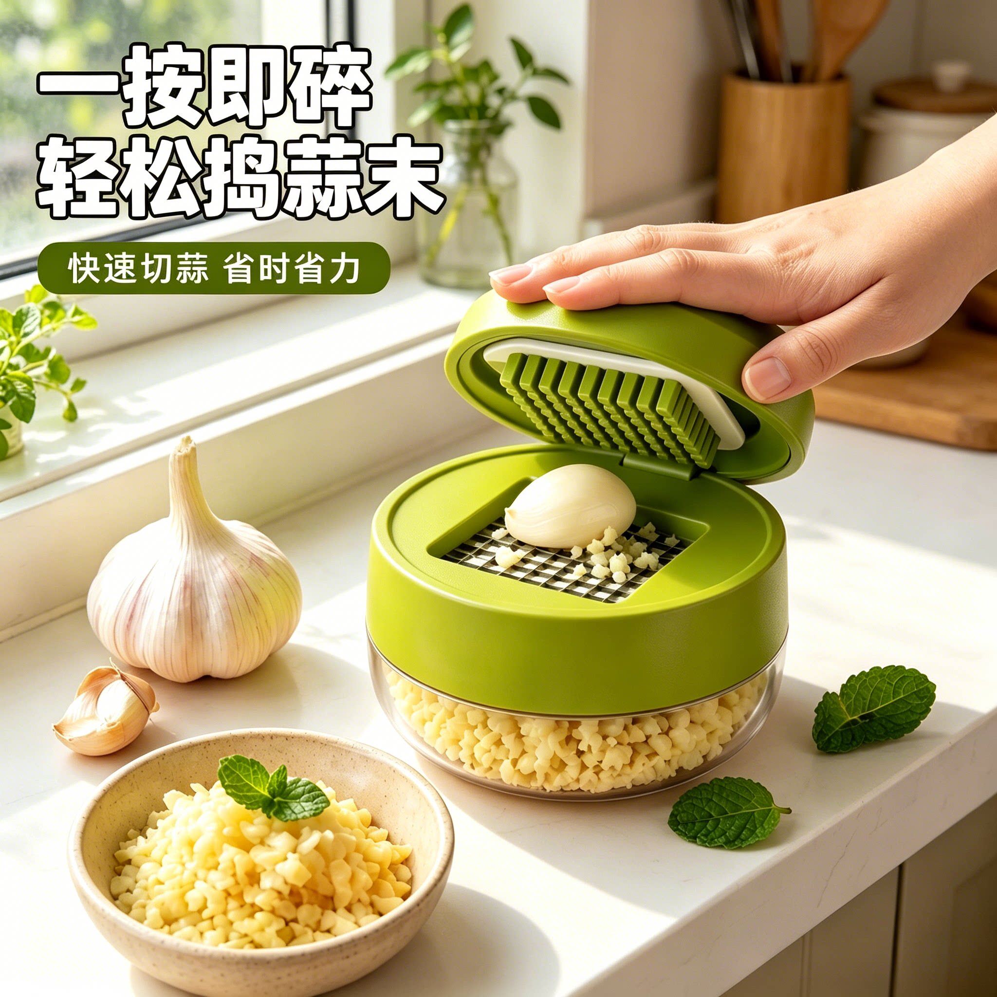 省力压蒜器家用捣蒜器方便携带压蒜器蒜泥压碎器蒜泥神器压辣椒器