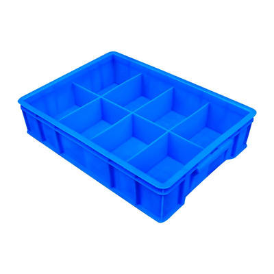 元汗688塑料零件盒8格1个周转箱分类螺丝盒分格收纳盒五金工具盒