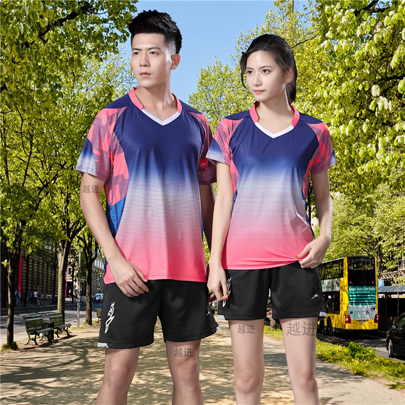 羽毛球服男女款网球运动服裤裙印字定制做乒乓球服套装透比赛训练