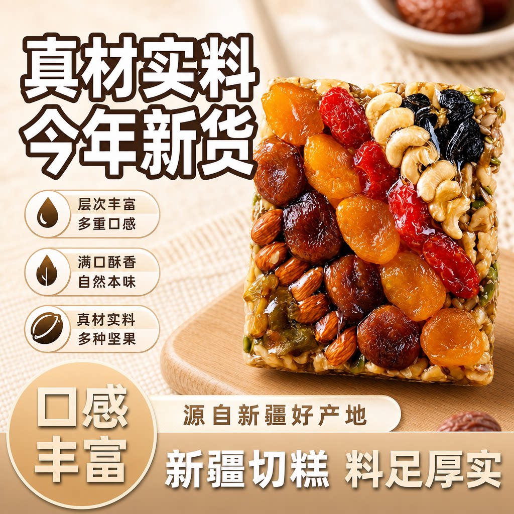 【真便宜】切糕新疆特产2026新货正宗传统美食玛仁糖大块坚果零食