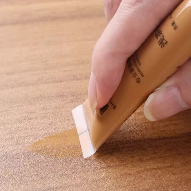 桌面修补膏椅子小瓶装磕碰橙色颜色自用材料红木漆木门套修补漆