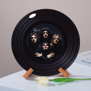 皇后乐队queen摇滚黑胶唱片摆件杂志架电视柜陈列摆件创意礼物