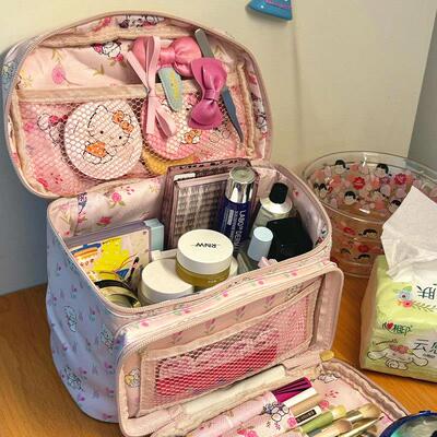 化妆包便携外出高颜值mikko联名大容量可爱女生随身化妆品收纳包
