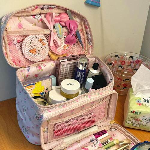 化妆包便携外出高颜值mikko联名大容量可爱女生随身化妆品收纳包