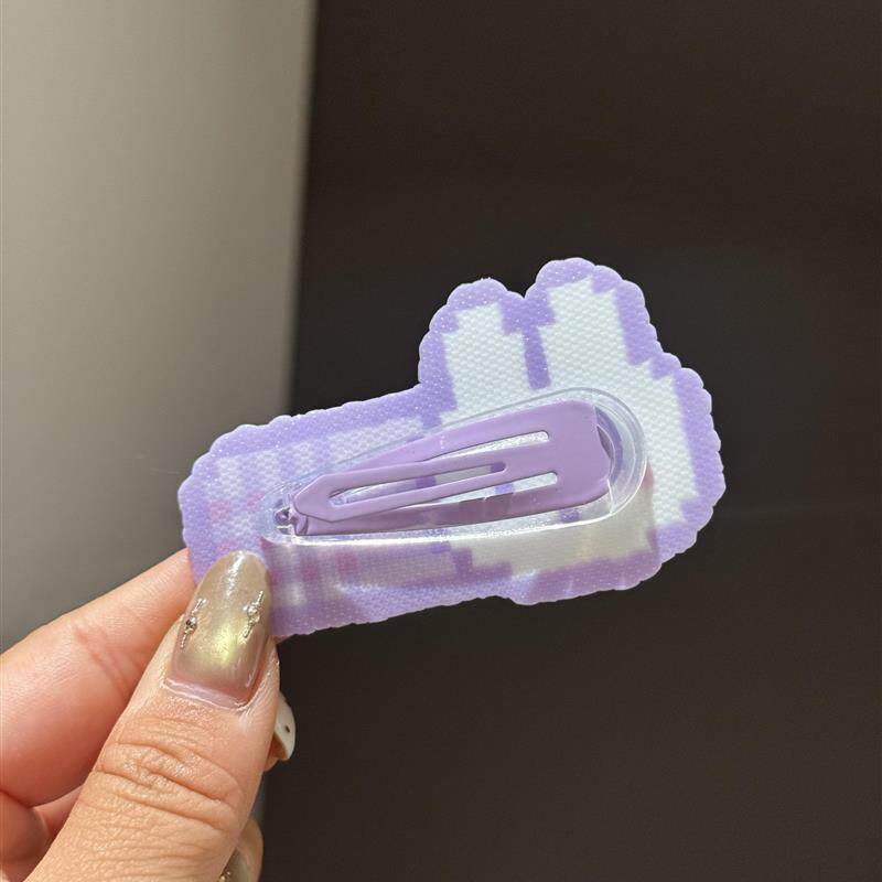 拼豆发夹配件手工diy饰品材料包塑料壳BB夹水滴发卡侧边碎发发饰