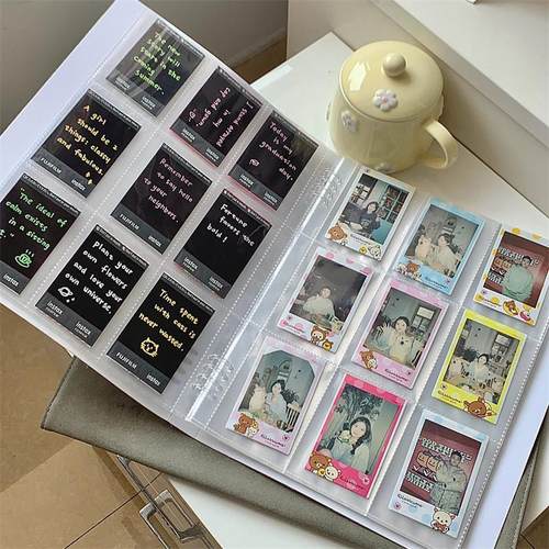 拍立得相册收纳本透明3寸照片5寸6寸ins风小卡收纳册九宫格卡册