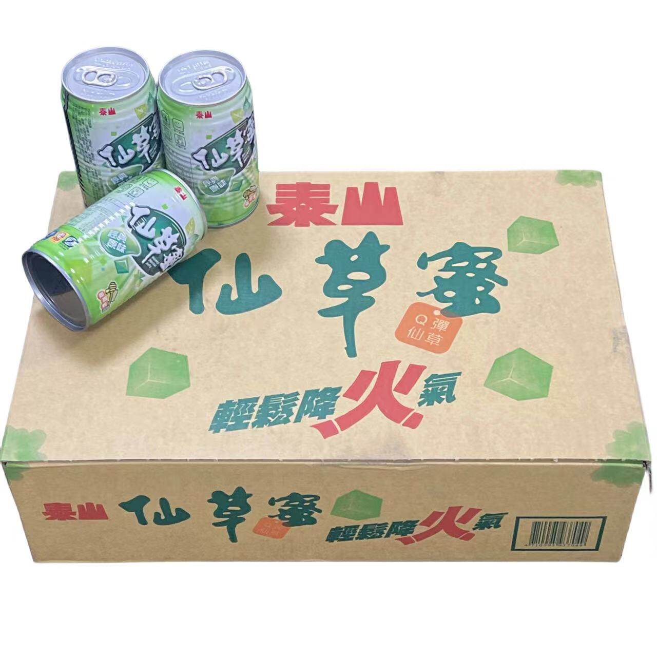 台湾原装饮料 泰山仙草蜜330ml夏日清凉饮品内有饱满果肉