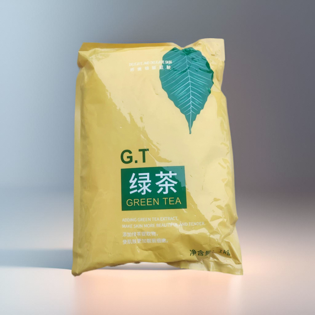 雯雯绿茶软膜粉面膜粉1000g雪肌亮肤美容院院装正品提亮肤色