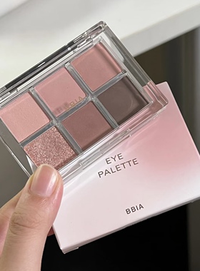 韩国BBIA！六色眼影小猴子推荐哑光珠光04温柔烟粉06哑光粉紫