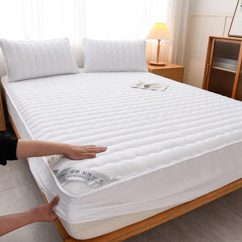 四季夹棉床笠保护罩加厚席梦思床护垫防尘套隔脏2×2米防滑床单套
