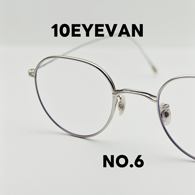 10 EYEVAN NO.6 日系纯钛超轻手工镜框天然贝母鼻托925银饰配重