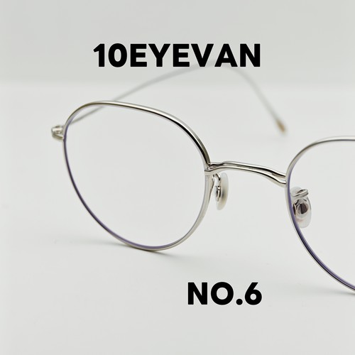 10 EYEVAN NO.6 日系纯钛超轻手工镜框天然贝母鼻托925银饰配重