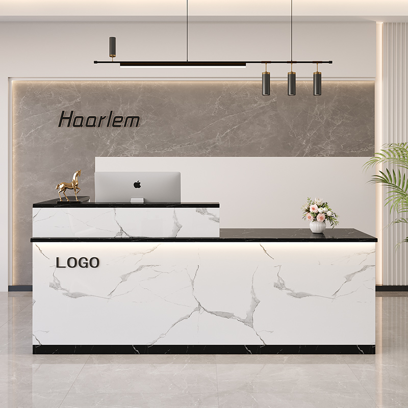 收银台商用店铺柜台简约现代小型吧台桌柜美容院理发店服装店前台