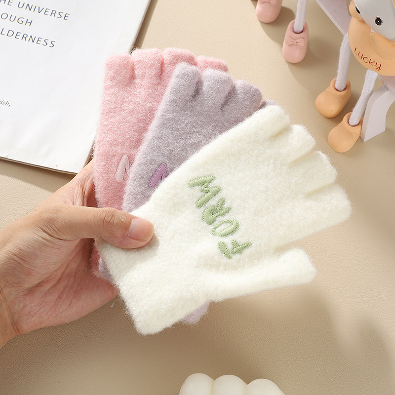 半指手套冬季女2024爆款毛线针织露半截干活开车保暖学生写字防冻,服饰配件/皮带/帽子/围巾,手套,淘宝优惠券,粉丝福利购,淘宝优惠卷