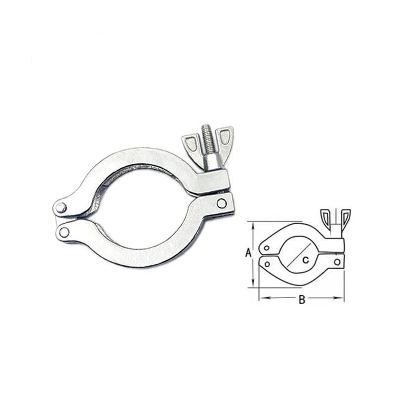 喉箍支撑架铝合金真空泵可做316L304支架定做kf25卡箍30410mm氟胶