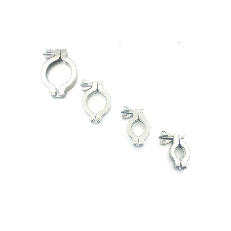 波纹管挡板阀转接头粗抽KF10不锈钢抱箍耐用套式管接头卡扣抛光。