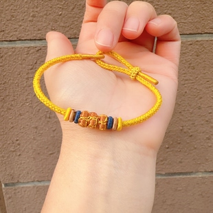 2026手工编织手绳连中三元中考高考佩戴金榜题名手链学生礼物幸运