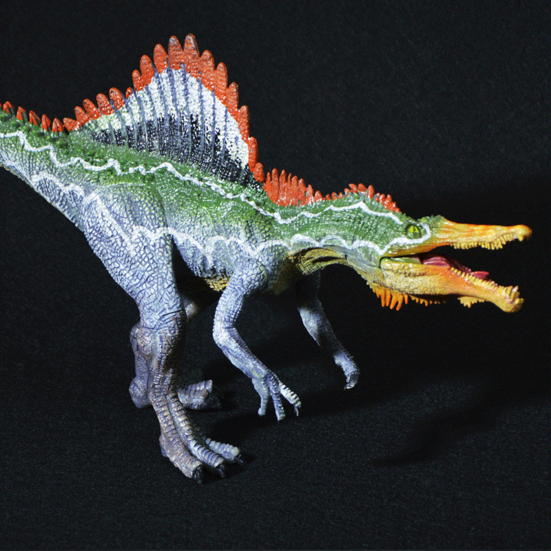 实心无味仿真恐龙动物模型直脖脊背龙新棘龙高脊龙男女孩礼物玩具