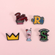 创意欧美影视周边蛇胸针冰淇淋皇冠小众设计金属徽章衣服背包配饰