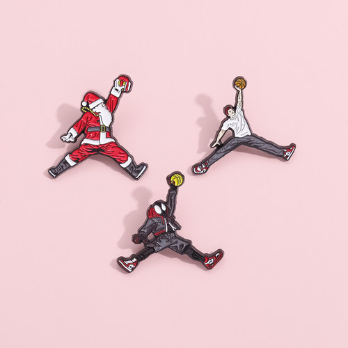 蜘蛛侠圣诞老人樱木花道飞人胸针