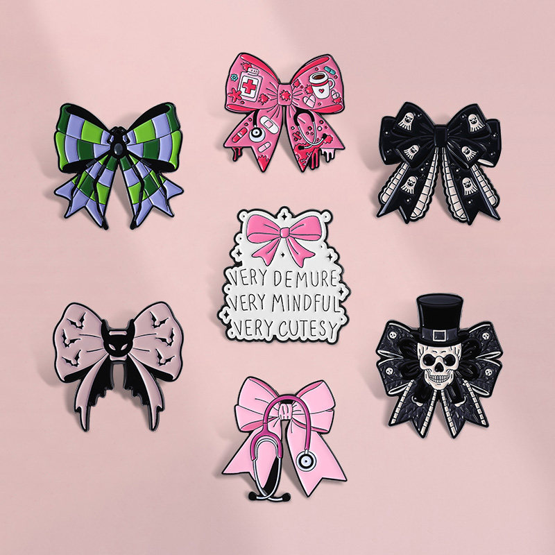 可爱卡通蝴蝶结创意短语胸针金属徽章ins潮日系衣服包配饰徽章,饰品/流行首饰/时尚饰品新,胸针,淘宝优惠券,粉丝福利购,淘宝优惠卷