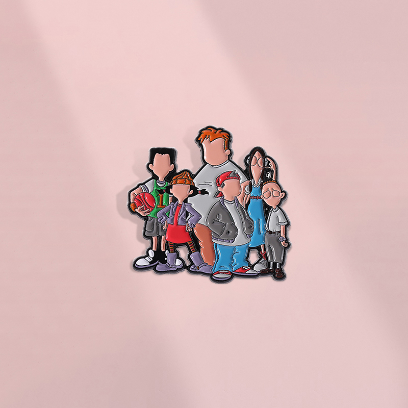 搞怪一家人卡通人物动画周边胸针金属徽章送朋友礼物衣服背包配饰