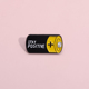 保持正能量电池胸针卡通双关金属徽章创意书包装 饰品别针配饰勋章