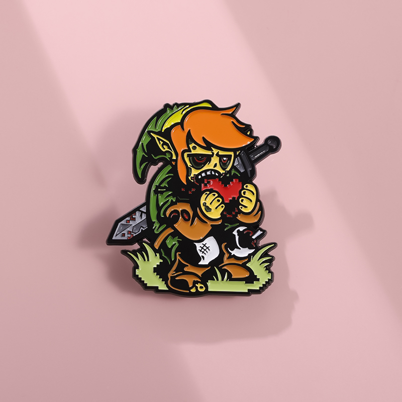 塞尔达丧尸版林克胸针游戏徽章