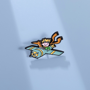 飞机小王子周边胸针金属徽章可爱日系衣服包包装饰品笔袋挂件勋章