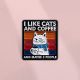 可爱小猫咖啡卡通胸针金属徽章创意短语个性 男女衣服背包配饰徽章