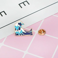 Phim hoạt hình anime thời trang mini pin dễ thương Nhật Bản với một cô gái rõ ràng sáng tạo pin trâm chương vi - Trâm cài huy hiệu cài áo