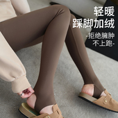 瑜伽打底裤 踩脚鲨鱼裤 高腰收腹薄款 加绒加厚女外穿2025新款 秋冬季