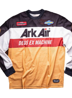 deus复古摩托车越野骑行服速降服机车骑士长袖速干衣飞盘训练服