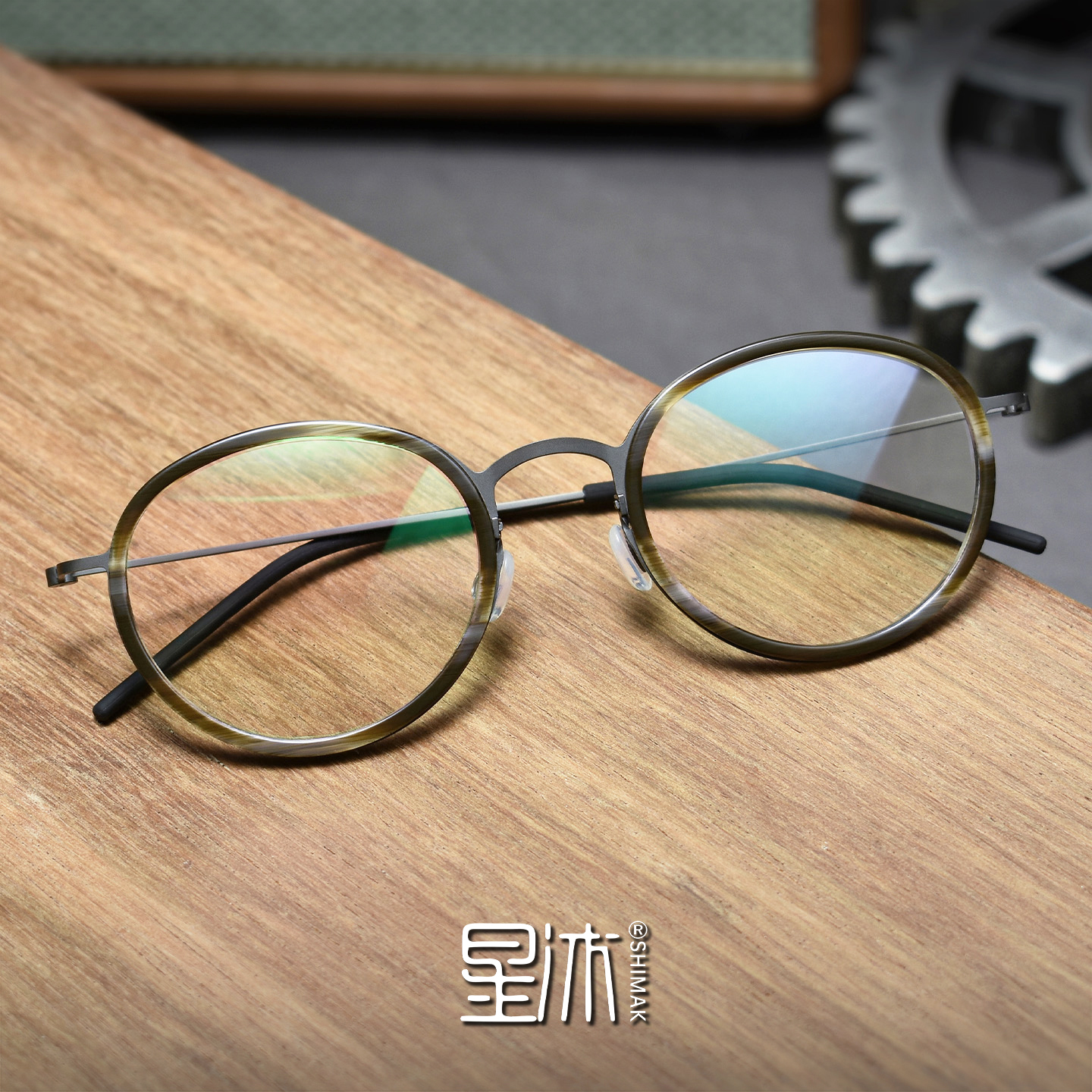 复古超轻眼镜框男女圆形纯钛板材近视文艺大脸无螺丝防蓝光