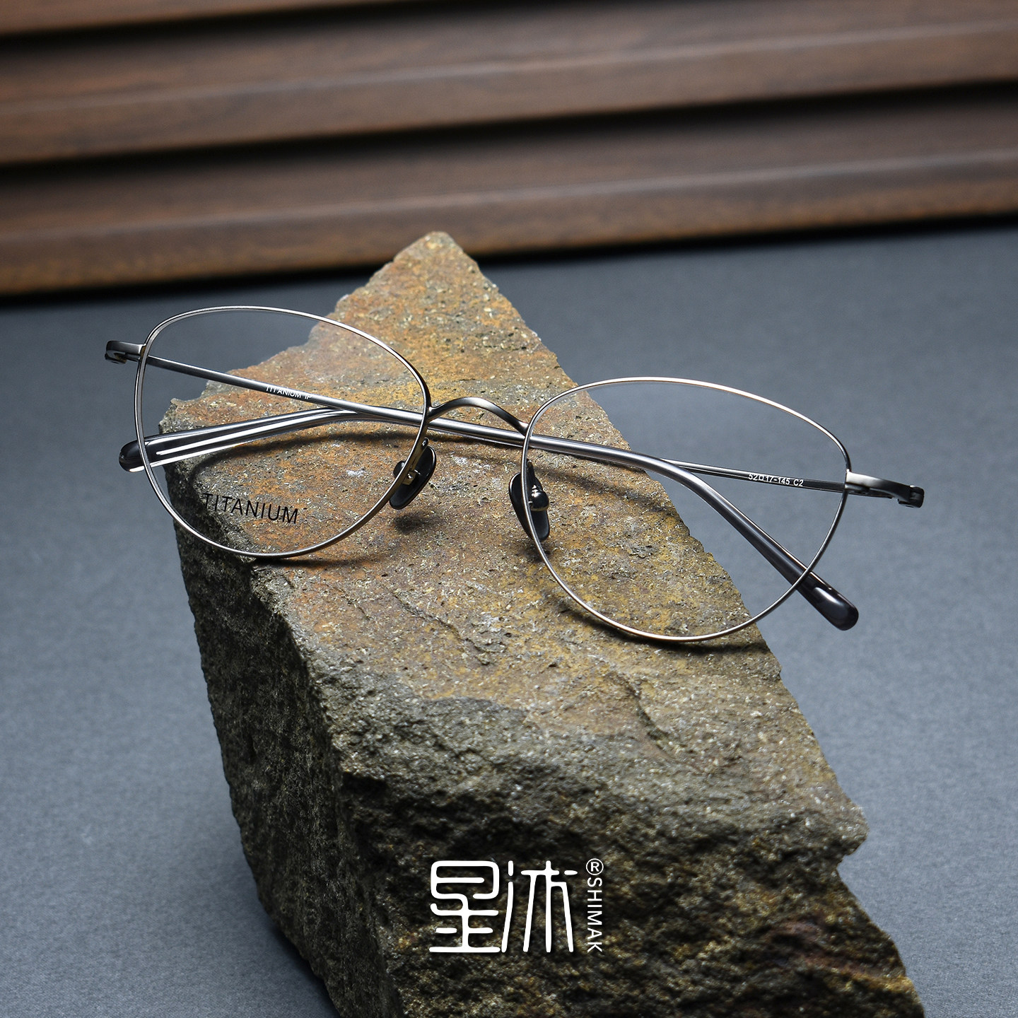 超轻纯钛猫眼形眼镜框女复古文艺大脸细边舒适可配全框防蓝光镜架